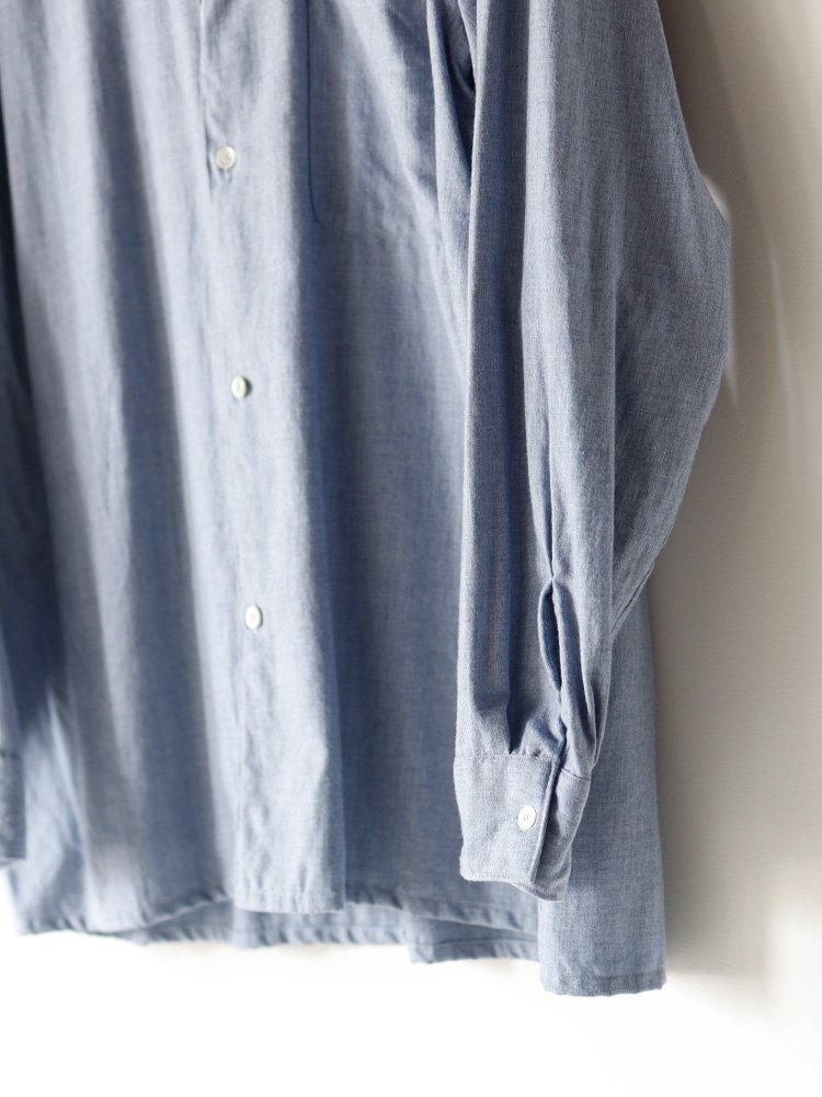 COMOLI / コットンカシミアオープンカラーシャツ (SAX) - TROUPE ONLINE SHOP - COMOLI AURALEE  Graphpaper NEAT Hender Scheme 通販