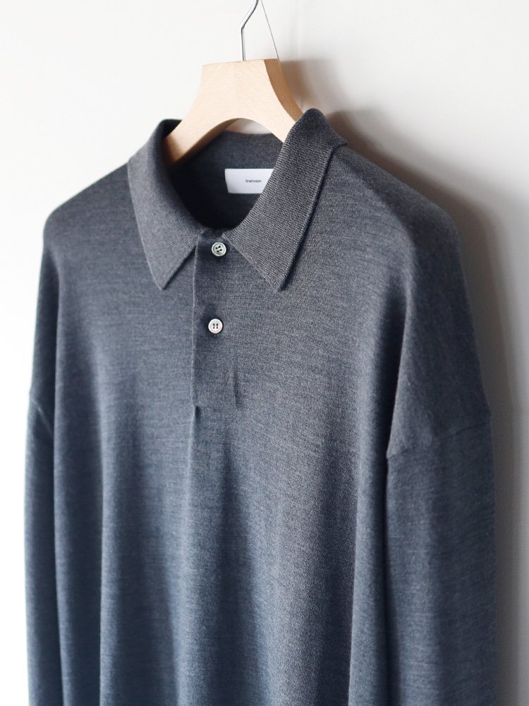 【Graphpaper】HIGH GAUGE KNIT OVERSIZED L/S POLO (C.GRAY) - TROUPE ONLINE  SHOP - COMOLI AURALEE Graphpaper NEAT Hender Scheme 通販