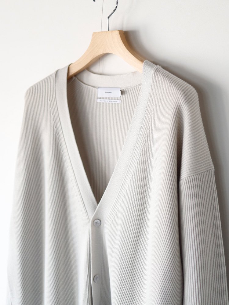 Graphpaper / HIGH DENSITY KNIT CARDIGAN (BONE) - TROUPE ONLINE