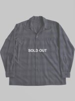 COMOLI】ウールチェックオープンカラーシャツ (NAVY) - TROUPE ONLINE ...
