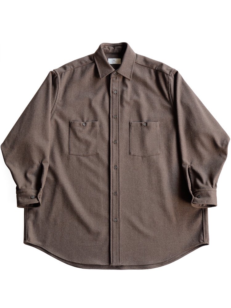 【HERILL】BLACKSHEEP SERGE WORK SHIRTS (NATURAL BROWN) - TROUPE ONLINE SHOP -  COMOLI AURALEE Graphpaper NEAT Hender Scheme 通販