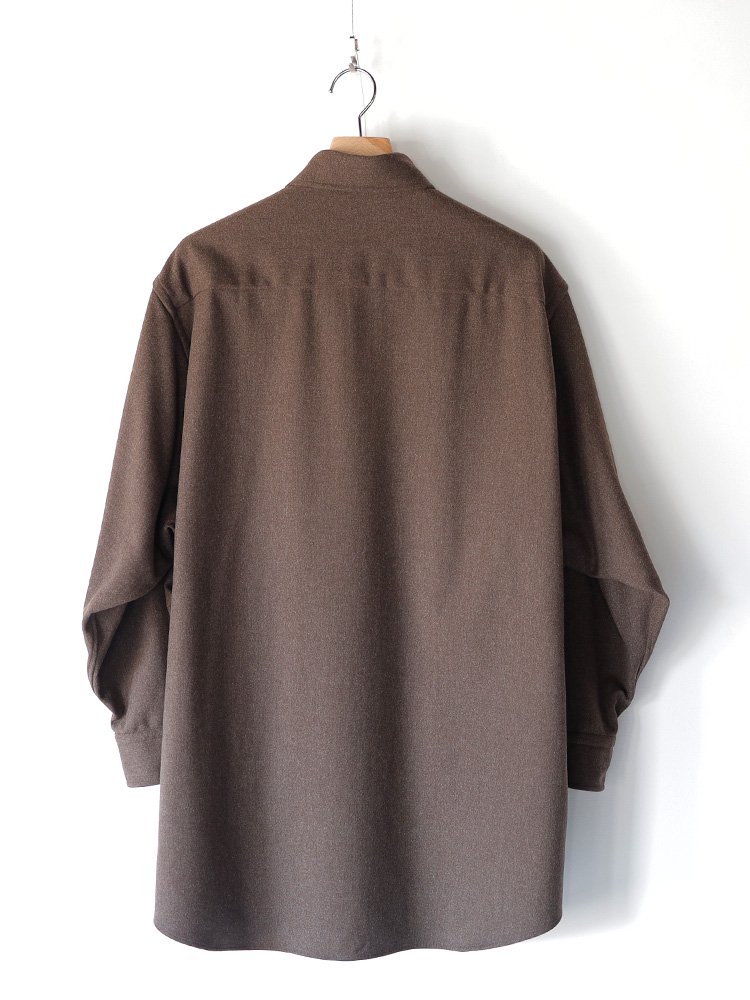 HERILL / BLACKSHEEP SERGE WORK SHIRTS (NATURAL BROWN) - TROUPE ONLINE SHOP  - COMOLI AURALEE Graphpaper NEAT Hender Scheme 通販