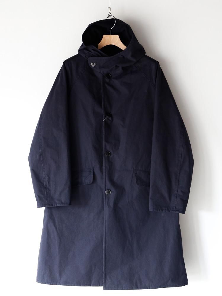 COMOLI】コットンフーデッドコート (NAVY) - TROUPE ONLINE SHOP