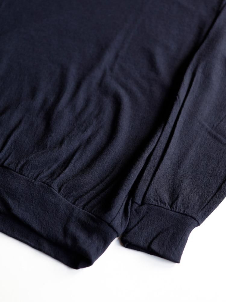 COMOLI】ウール天竺長袖クルー (NAVY) - TROUPE ONLINE SHOP - COMOLI