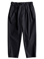 【Graphpaper】SUVIN SHARKSKIN TWO TUCK TROUSERS (BLACK)