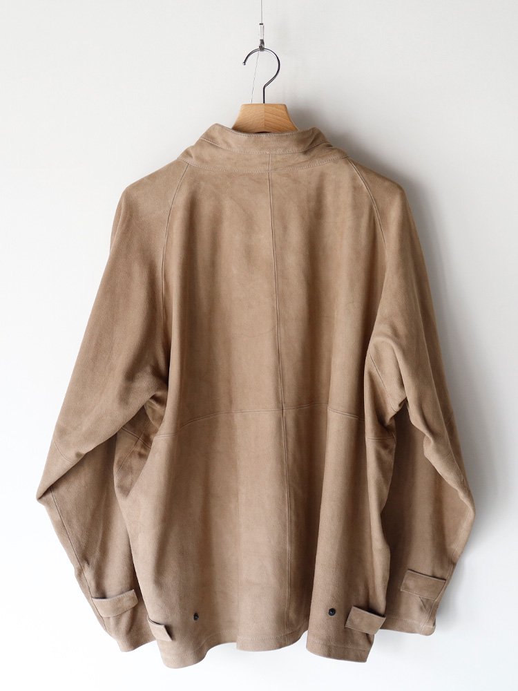 AURALEE men's / GOAT SUEDE P/O BLOUSON (KHAKI BEIGE) - TROUPE ONLINE SHOP -  COMOLI AURALEE Graphpaper NEAT Hender Scheme 通販