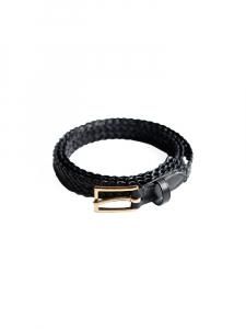HEUGN / "JOSH" LEATHER MESH BELT (BLACK)