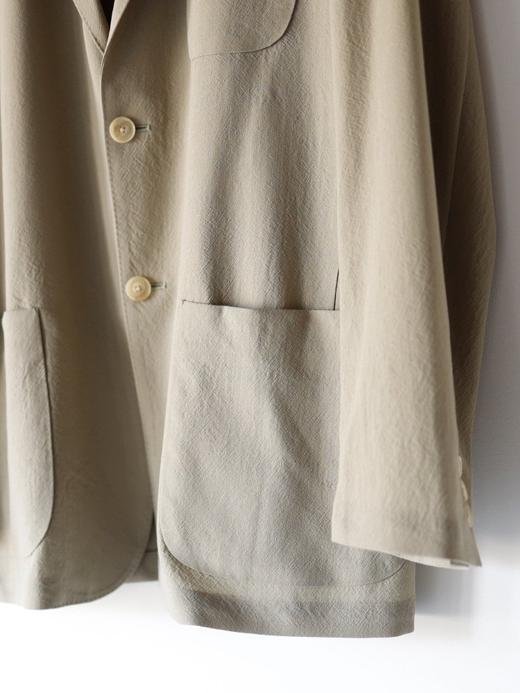 AURALEE men's / HARD TWIST WOOL VIYELLA JACKET (LIGHT KHAKI) - TROUPE  ONLINE SHOP - COMOLI AURALEE Graphpaper NEAT Hender Scheme 通販