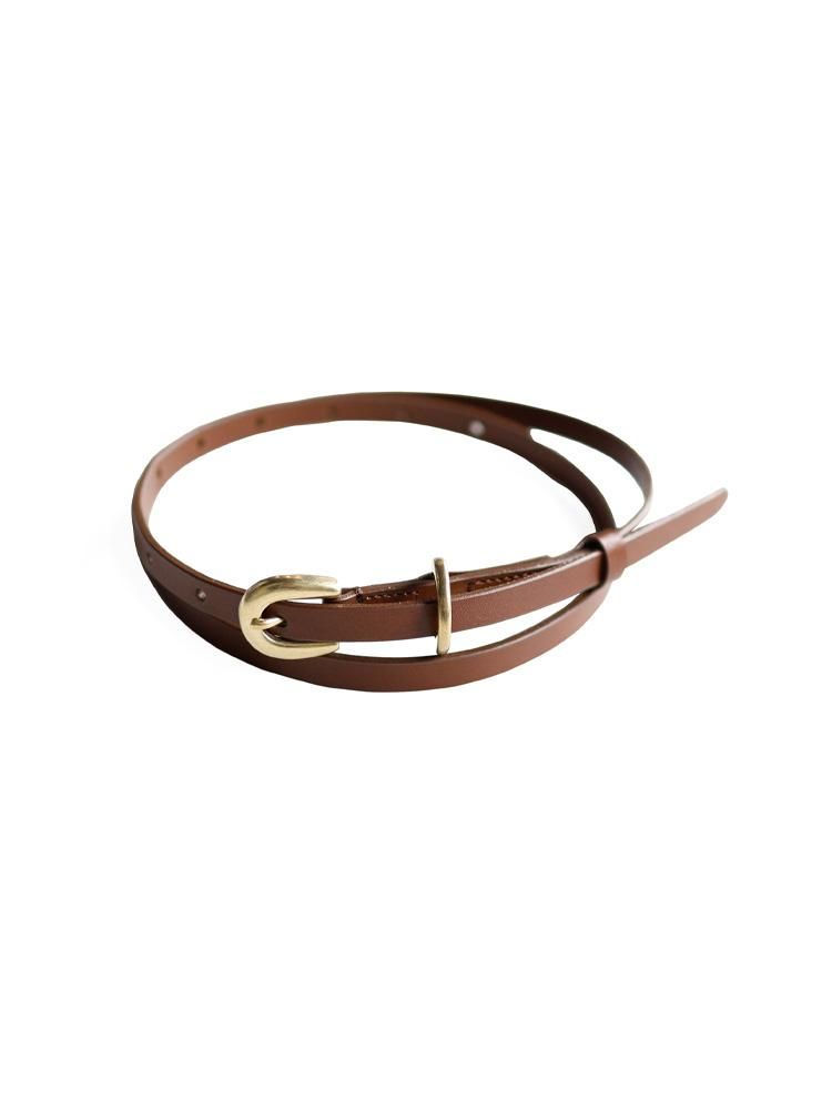 AURALEE / LEATHER NARROW BELT - 23AW旧価格品 (BROWN) - TROUPE ONLINE SHOP -  COMOLI AURALEE Graphpaper NEAT Hender Scheme 通販