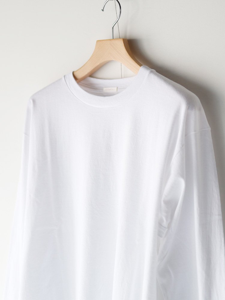 COMOLI / 空紡天竺長袖Tシャツ (WHITE) - TROUPE ONLINE SHOP - COMOLI ...