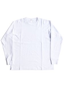 【COMOLI】空紡天竺長袖Tシャツ (WHITE)
