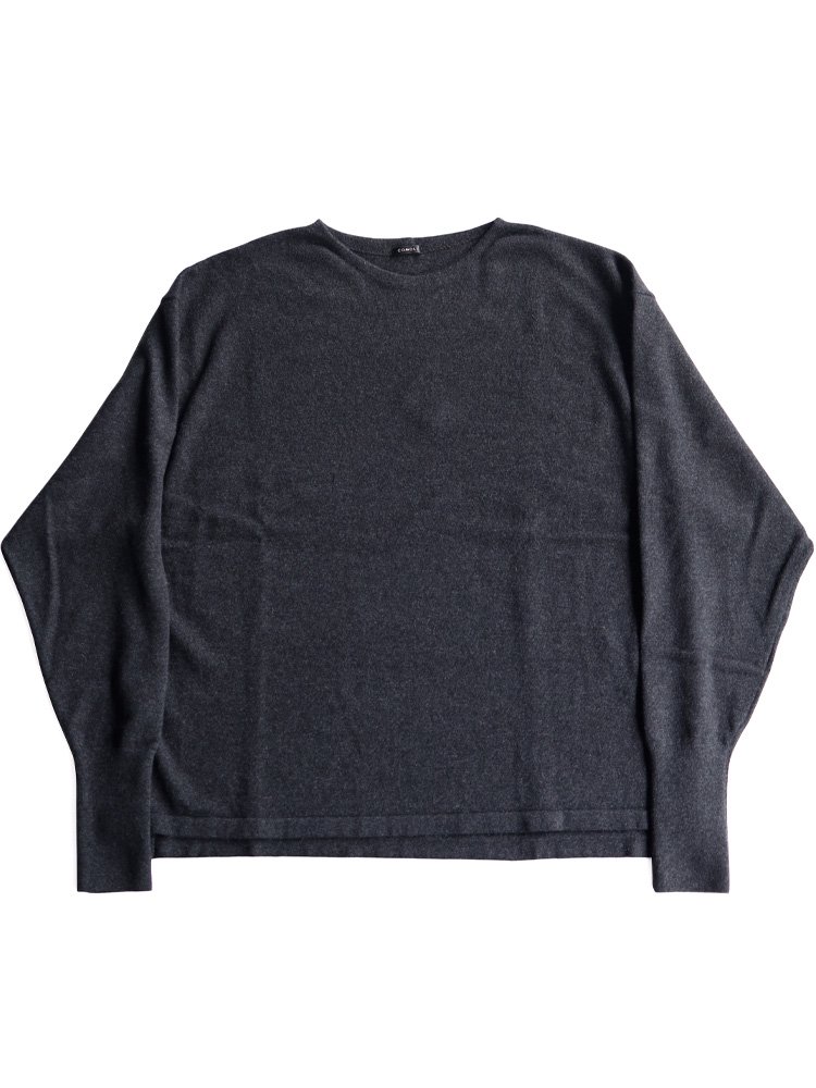 COMOLI】カシミアコモリニット (CHARCOAL) - TROUPE ONLINE SHOP