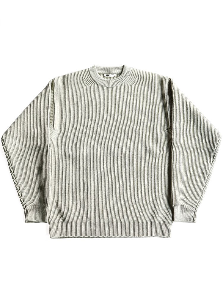 【AURALEE men's】FRENCH MERINO RIB KNIT P/O (LIGHT KHAKI) - TROUPE ONLINE  SHOP - COMOLI AURALEE Graphpaper NEAT Hender Scheme 通販