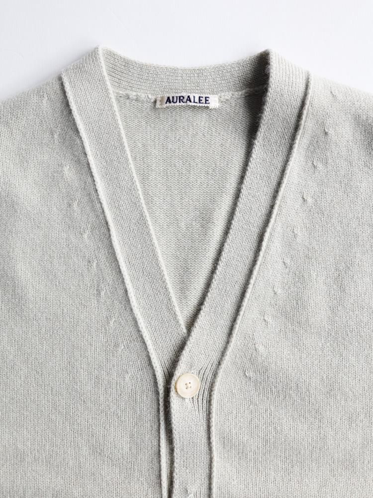 AURALEE women's / BABY CASHMERE KNIT CARDIGAN (TOP LIGHT KHAKI) - TROUPE  ONLINE SHOP - COMOLI AURALEE Graphpaper NEAT Hender Scheme 通販