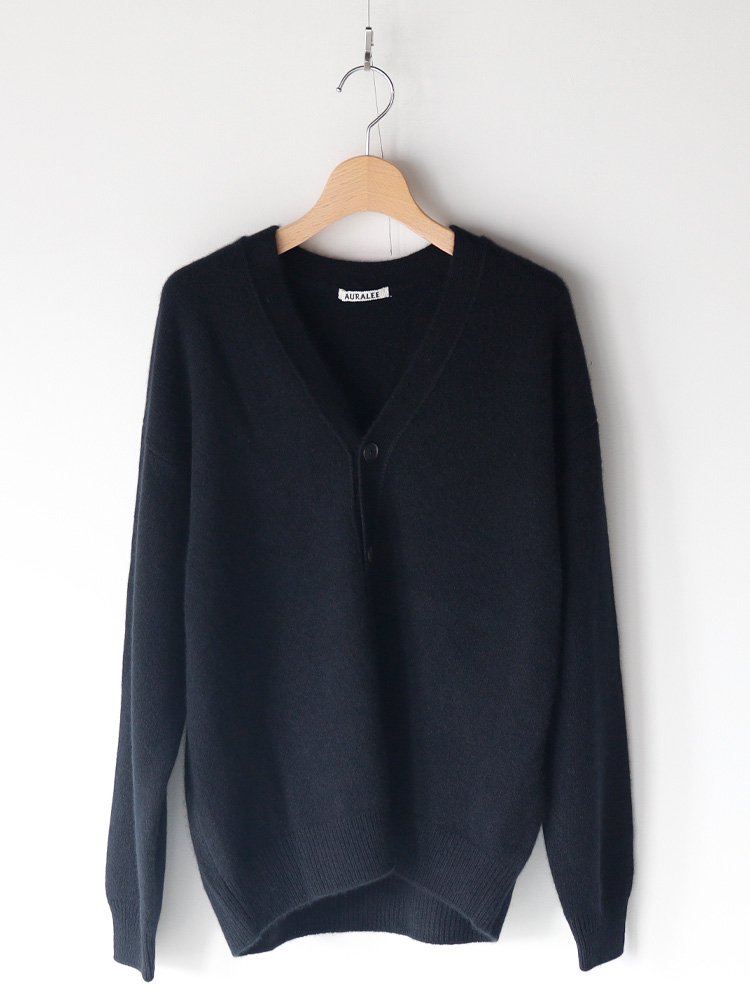 AURALEE women's / BABY CASHMERE KNIT CARDIGAN (TOP BLACK) - TROUPE ONLINE  SHOP - COMOLI AURALEE Graphpaper NEAT Hender Scheme 通販