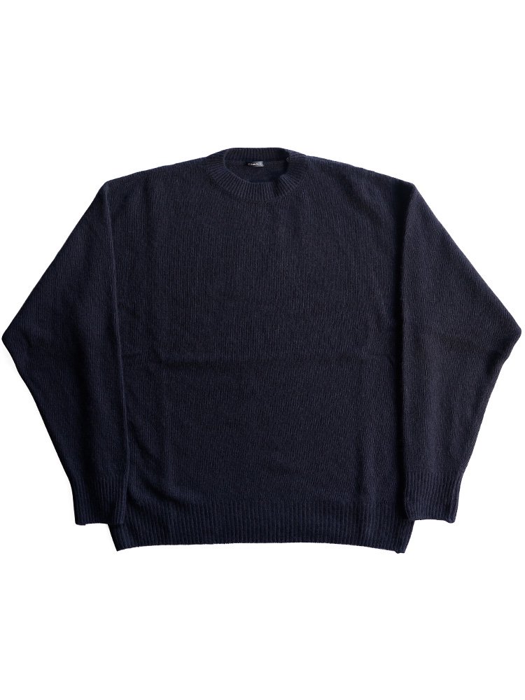 COMOLI 20aw カシミヤクルーネックニットNAVY size3 製品染め auralee