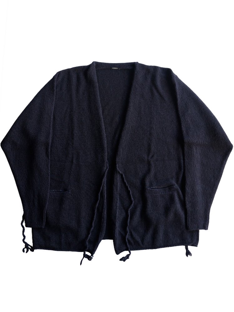 COMOLI】カシミア製品染カーディガン (NAVY) - TROUPE ONLINE SHOP