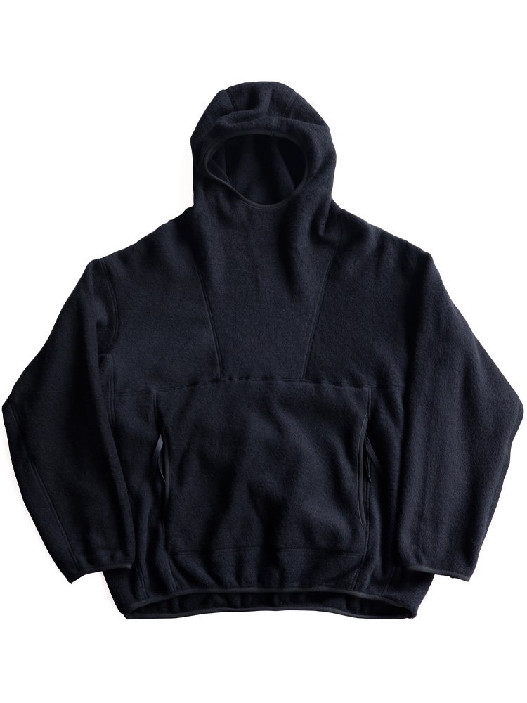 Graphpaper / WOOL FLEECE HOODIE (BLACK) - TROUPE ONLINE SHOP