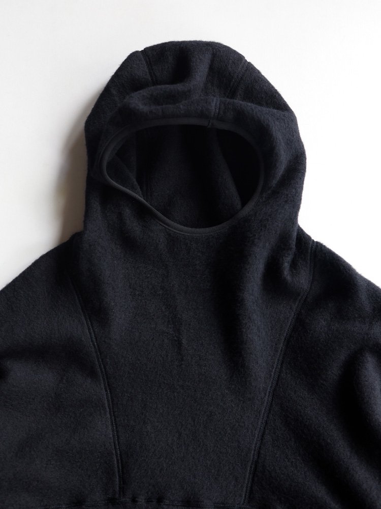 Graphpaper / WOOL FLEECE HOODIE (BLACK) - TROUPE ONLINE SHOP