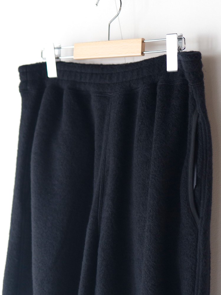 Graphpaper / WOOL FLEECE PANTS (BLACK) - TROUPE ONLINE SHOP