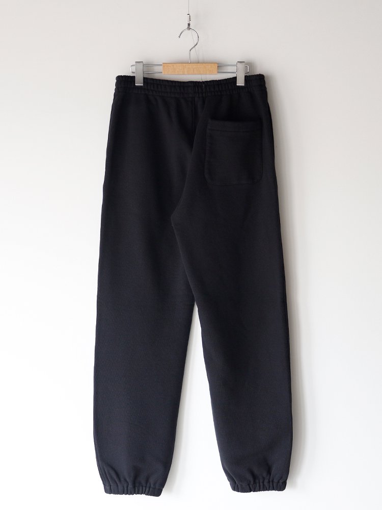 AURALEE men's / HEAVY BD SWEAT PANTS (BLACK) - TROUPE ONLINE SHOP