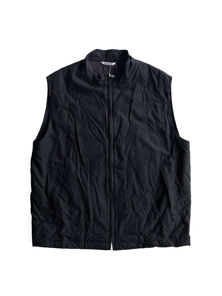 AURALEE men's / HIGH COUNT WOOL POPLIN VEST (BLACK) - TROUPE ONLINE SHOP -  COMOLI AURALEE Graphpaper NEAT Hender Scheme 通販