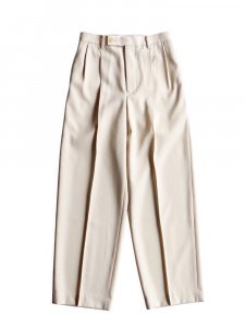 AURALEE women's / LIGHT WOOL MAX GABARDINE SLACKS (IVORY)