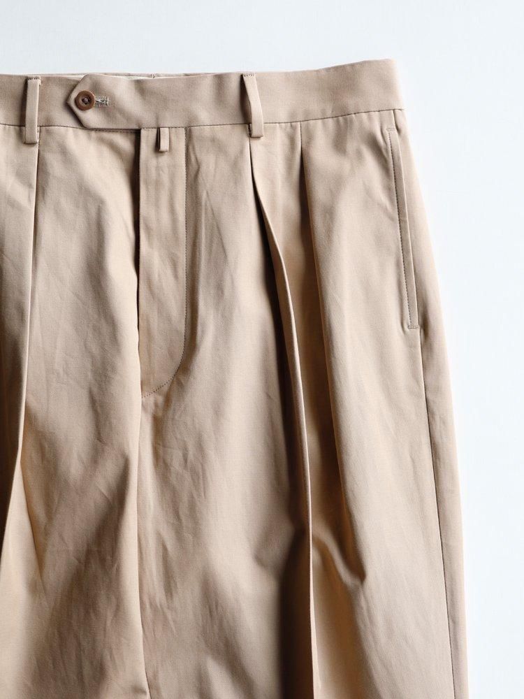 NEAT / SUSTAINABLE CHINO WIDE TypeⅠ (BEIGE) - TROUPE ONLINE