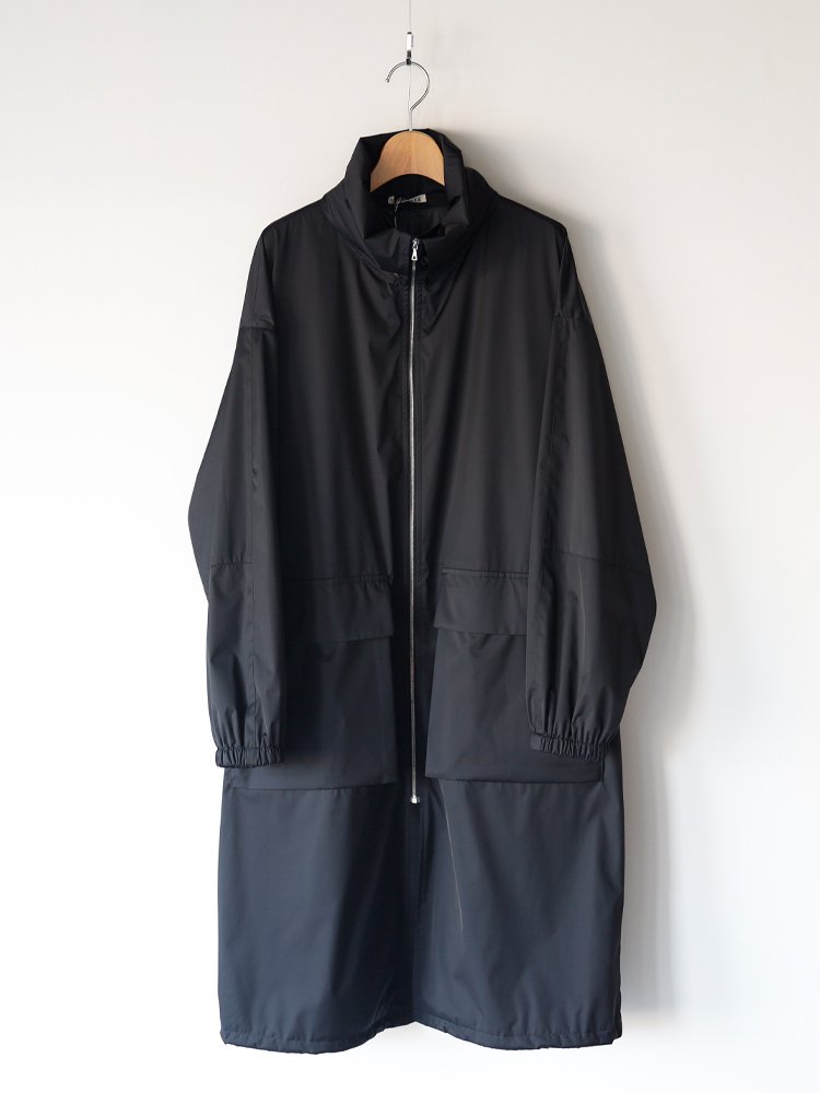 AURALEE women's / HARD TWIST POLYESTER SATIN LAMINATE ZIP COAT (BLACK) -  TROUPE ONLINE SHOP - COMOLI AURALEE Graphpaper NEAT Hender Scheme 通販