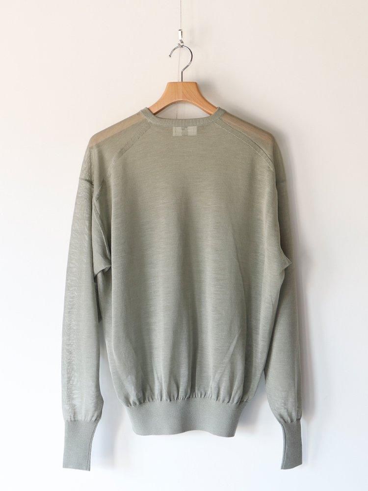 【公式ショップ】 RAMIE / HERILL HIGH ONLINE TROUPE - (OLIVE) NECK CREW GAUGE トップス