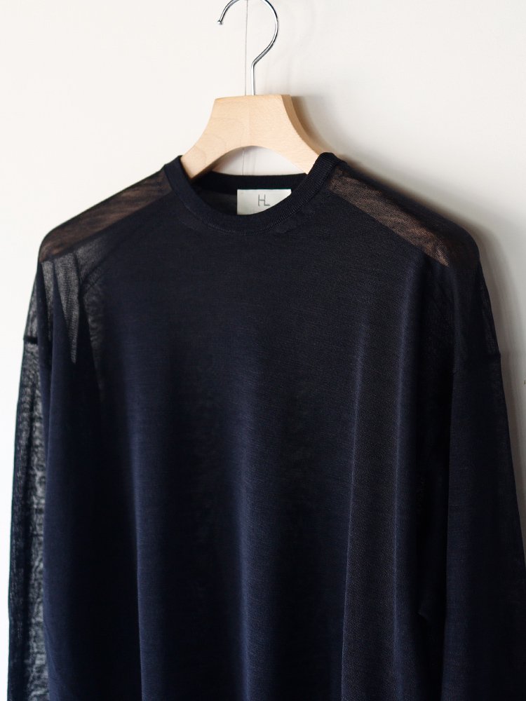 HERILL / RAMIE HIGH GAUGE CREW NECK (NAVY) - TROUPE ONLINE SHOP - COMOLI  AURALEE Graphpaper NEAT Hender Scheme 通販