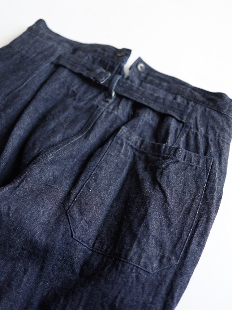 COMOLI women's / デニムオーバーパンツ (NAVY) - TROUPE ONLINE SHOP