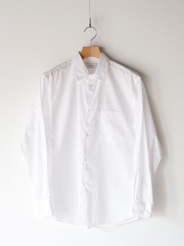 美品 graphpaper fresh service comoliオーラリー Graphpaper / BROAD REGULAR COLLAR SHIRT (WHITE) - TROUPE