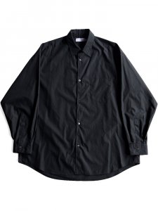 Graphpaper / BROAD L/S OVERSIZED REGULAR COLLAR SHIRT (BLACK)