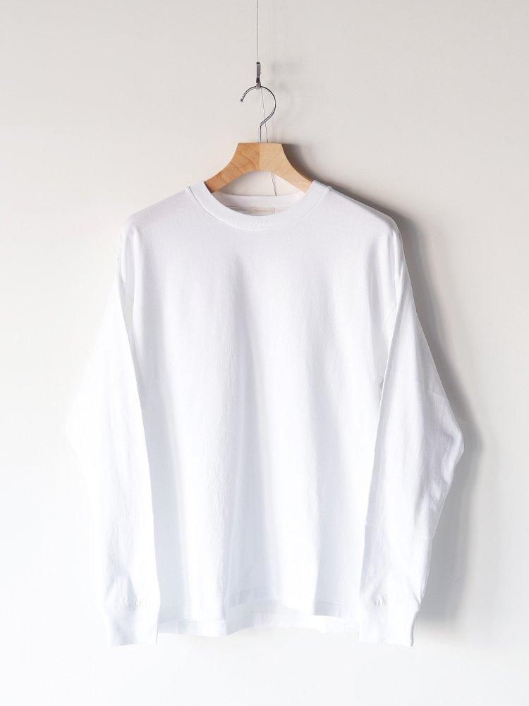 COMOLI / コットンジャージ長袖Tシャツ - 24AW (WHITE) - TROUPE