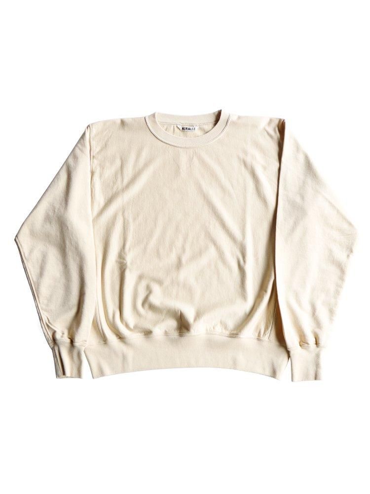 AURALEE women's / ELASTIC HIGH GAUGE SWEAT P/O - 24SS (LIGHT