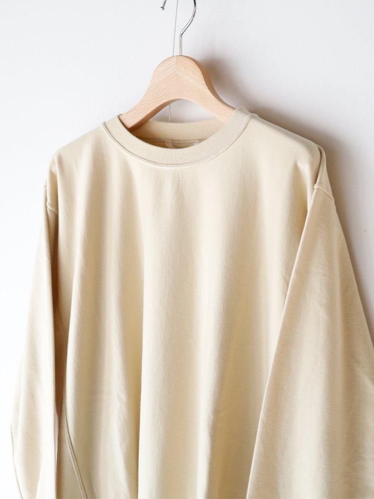 AURALEE women's / ELASTIC HIGH GAUGE SWEAT P/O - 24SS (LIGHT