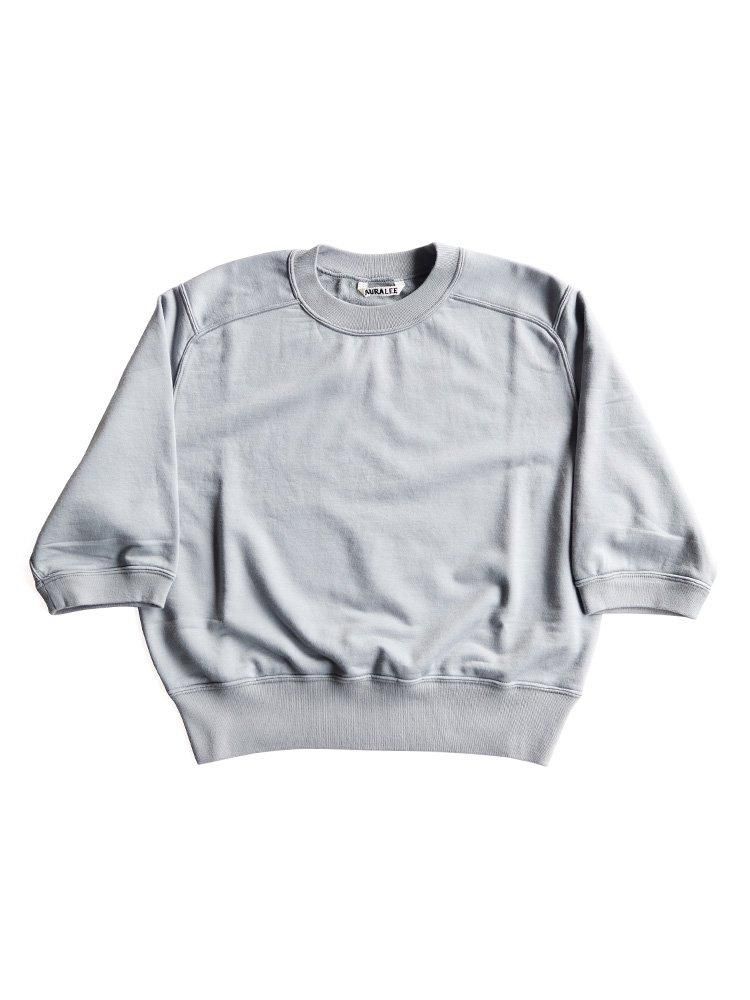 AURALEE women's / ELASTIC HIGH GAUGE SWEAT P/O - 24SS (BLUE