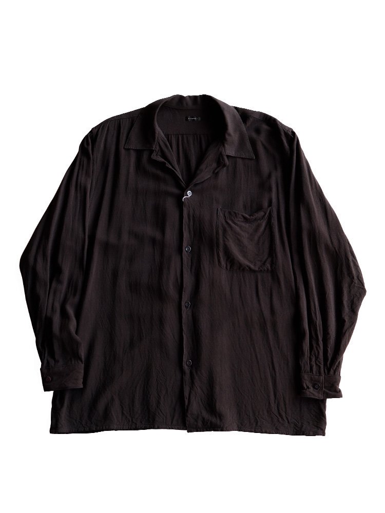 COMOLI / レーヨンオープンカラーシャツ (BLACK) - TROUPE ONLINE SHOP - COMOLI AURALEE  Graphpaper NEAT Hender Scheme 通販