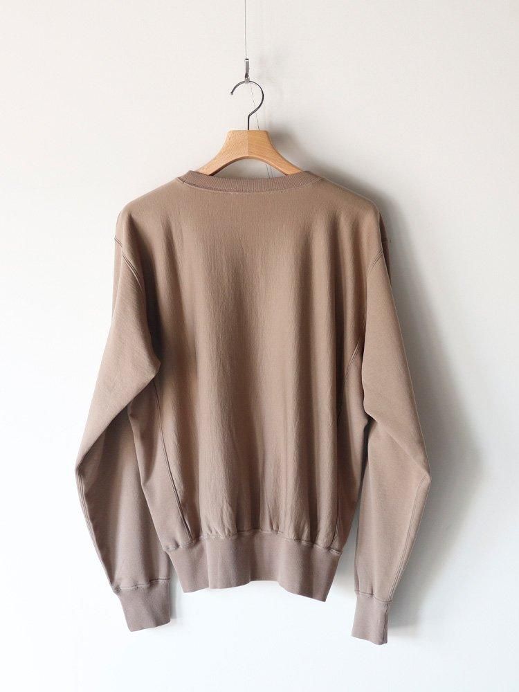 AURALEE men's / ELASTIC HIGH GAUGE SWEAT P/O (GRAY BEIGE