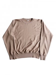 AURALEE men's / ELASTIC HIGH GAUGE SWEAT P/O (GRAY BEIGE)