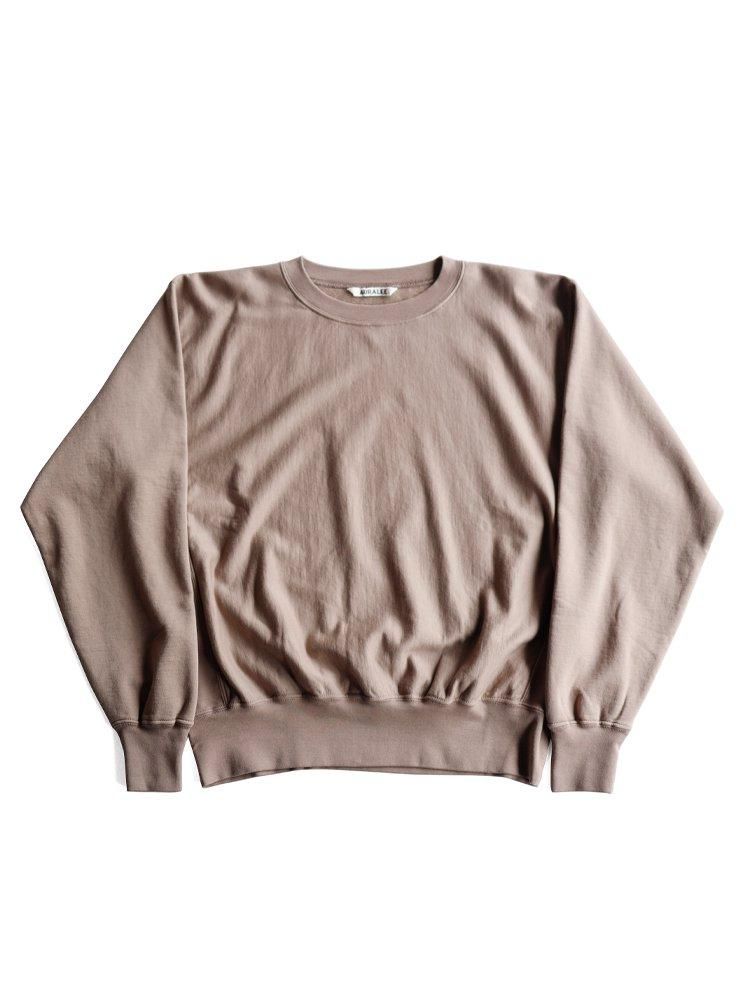 AURALEE women's / ELASTIC HIGH GAUGE SWEAT P/O (GRAY BEIGE AURALEE women's / ELASTIC HIGH GAUGE SWEAT P/O (GRAY BEIGE