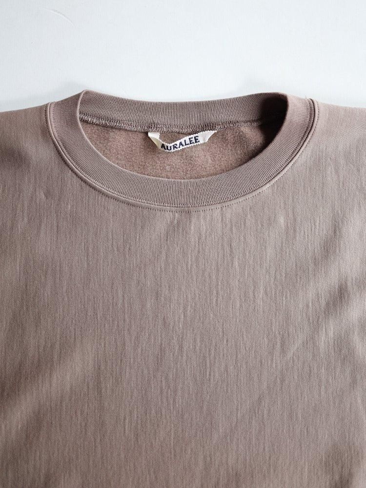 AURALEE women's / ELASTIC HIGH GAUGE SWEAT P/O (GRAY BEIGE AURALEE women's / ELASTIC HIGH GAUGE SWEAT P/O (GRAY BEIGE