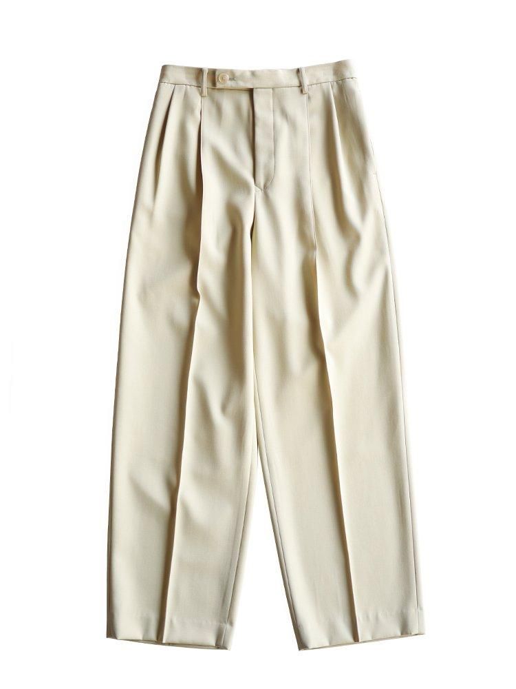 AURALEE women's / LIGHT WOOL MAX GABARDINE SLACKS (LIGHT