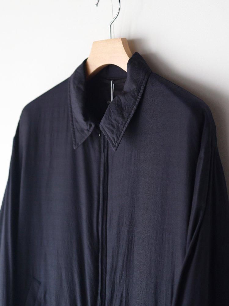 auralee WRAPINKNOT / 【 WWW 】　comoli COMOLI > ウールシルクプルオーバーシャツ ( CHARCOAL ) シルク