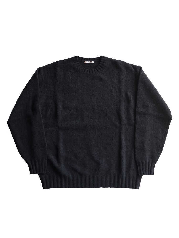 AURALEE men's / SHETLAND WOOL CASHMERE KNIT P/O (BLACK) - TROUPE ONLINE  SHOP - COMOLI AURALEE Graphpaper NEAT Hender Scheme 通販