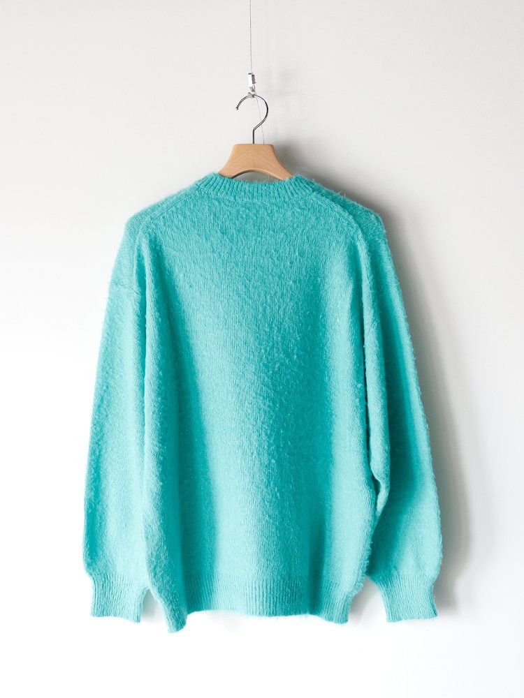 AURALEE men's / BRUSHED WOOL CASHMERE SILK KNIT P/O (AQUA GREEN) - TROUPE  ONLINE SHOP - COMOLI AURALEE Graphpaper NEAT Hender Scheme 通販