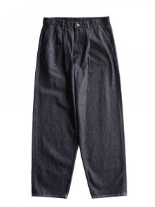 Graphpaper / COLORFAST DENIM TWO TUCK TAPERED PANTS (NAVY)