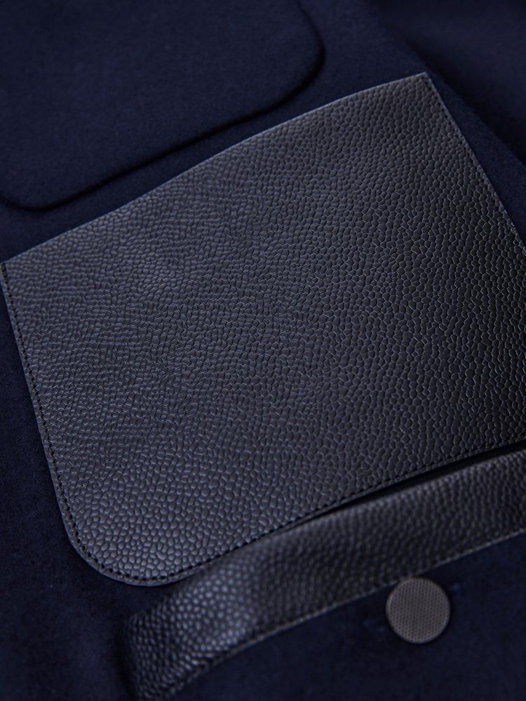 NICENESS / BRUFORD - ライトメルトンショートジャケット (NAVY