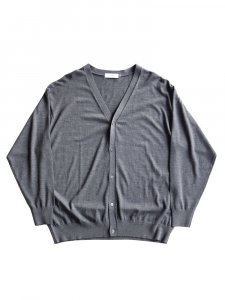 Graphpaper / HIGH GAUGE L/S KNIT CARDIGAN (GRAY)